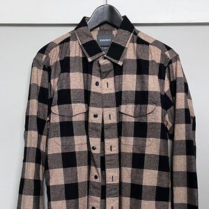 Bonobos Buffalo Check Flannel L Slim Long